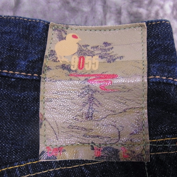 実際に弊社で買取させて頂いたEVISU/エビス×PHILIP GOSS かもめ刺繍/プリント デニムパンツ 9055/34の画像 4枚目