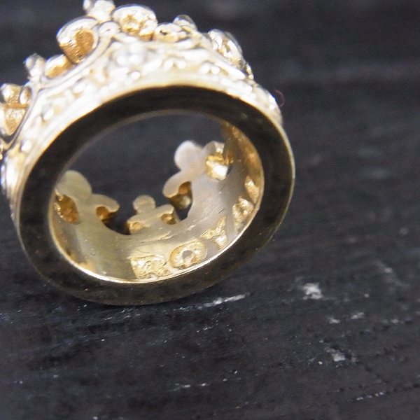 実際に弊社で買取させて頂いた【証明書付】ROYAL ORDER/ロイヤルオーダー FDL CROWN RING PENDANT 18YGの画像 3枚目