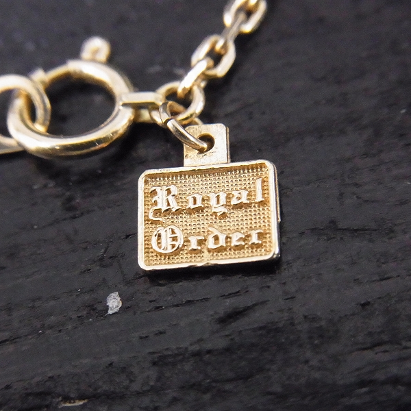 実際に弊社で買取させて頂いたROYAL ORDER/ロイヤルオーダー ゴールドチェーン ネックレス 18Kの画像 1枚目