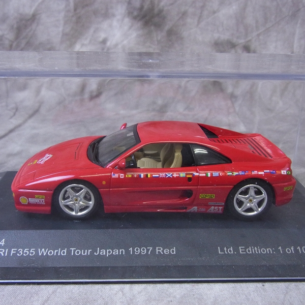実際に弊社で買取させて頂いたIXO/イクソ 1/43 Ferrari F355 World Tour Japan 1997 Red MDC014 3点SETの画像 3枚目
