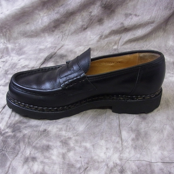 実際に弊社で買取させて頂いたParaboot/パラブーツ フランス製 REIMS MARCHE II ランス ブラック 099412/6 1/2 Fの画像 4枚目