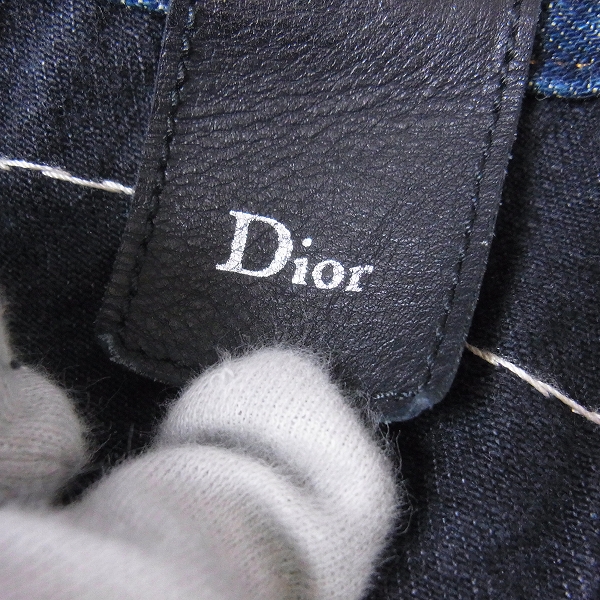 実際に弊社で買取させて頂いたDior Homme/ディオールオム 06AW these grey days コンバインデニムパンツ 6HH1013307/30の画像 3枚目