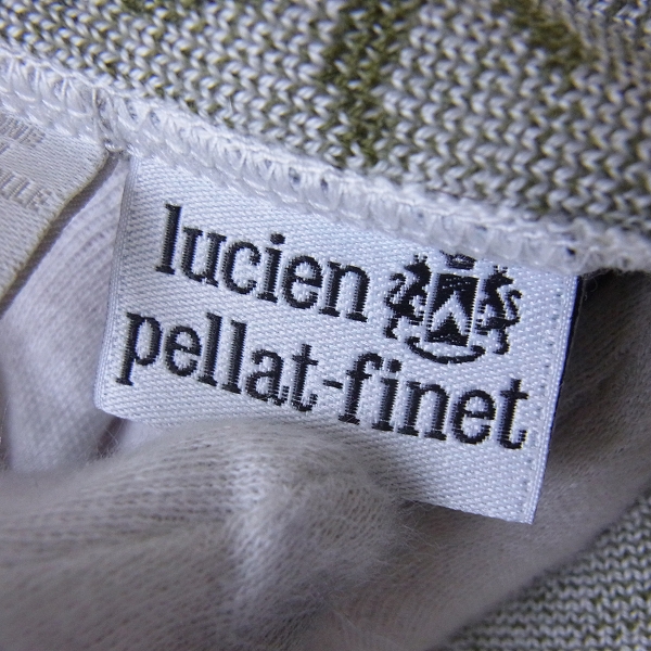 実際に弊社で買取させて頂いたLucien Pellatfinet/ルシアンペラフィネ ヘンプ総柄 カシミア混パーカー XSの画像 2枚目