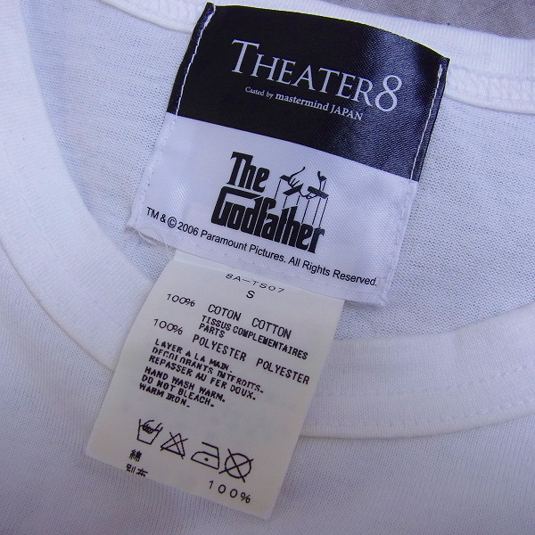 実際に弊社で買取させて頂いたmastermind JAPAN×THEATER8/マスターマインド×シアターエイト The Godfather Tシャツ 8A-TS07/Sの画像 2枚目