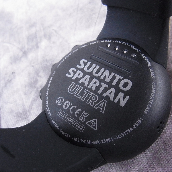 実際に弊社で買取させて頂いたSUUNTO/スント スパルタン ウルトラ オールブラック チタニウム SS022655000の画像 3枚目