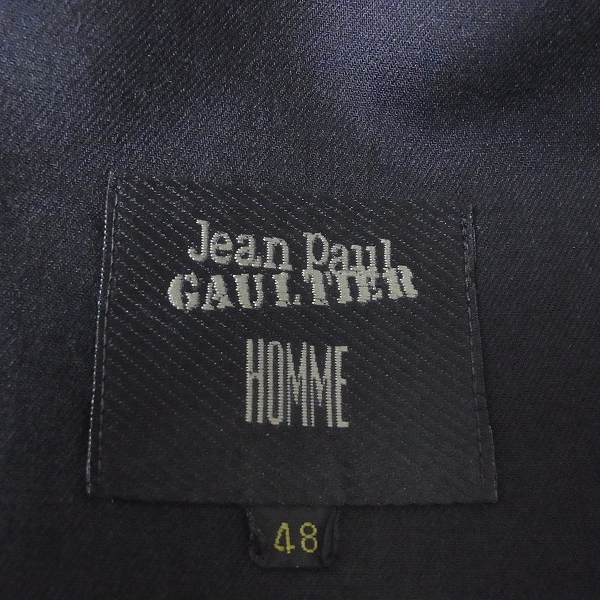 実際に弊社で買取させて頂いたJean Paul GAULTIER HOMME/ゴルチエ 切替デザイン テーラードジャケット/48の画像 2枚目