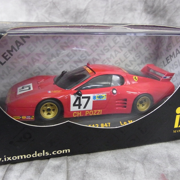 実際に弊社で買取させて頂いたIXO/イクソ 1/43 Ferrari BB512 ＃76 Le Mans 1980 LMC077 5点SETの画像 4枚目