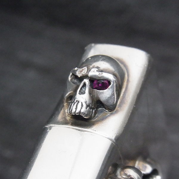 ☆THIRTEEN DESIGNS/サーティーンデザインズ SKULL ON THORN CROSS/スカルオンソーンクロスｗ/1ストーン カスタム  ZIPPO/ライターの買取実績 - ブランド買取専門店リアクロ