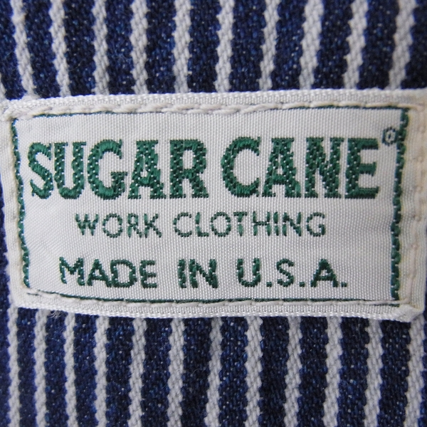 実際に弊社で買取させて頂いたSUGAR CANE/シュガーケーン ストライプワークベスト/Lの画像 3枚目