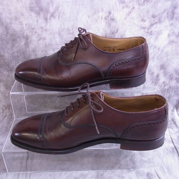 実際に弊社で買取させて頂いたCrockett&Jones/クロケット&ジョーンズ fairford/フェアフィールド/7 Eの画像 3枚目