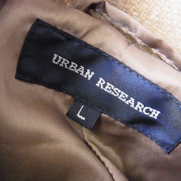 実際に弊社で買取させて頂いた☆URBAN RESEARCH/アーバンリサーチ フード付きウールコート Lの画像 2枚目