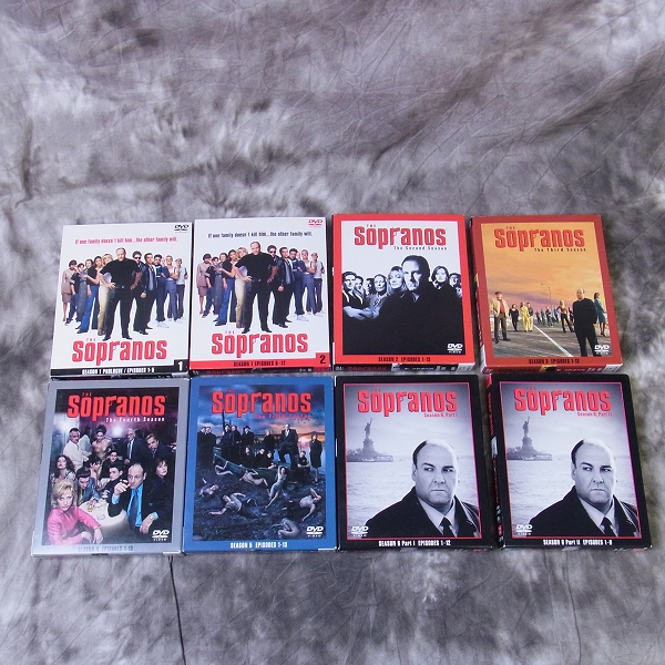 実際に弊社で買取させて頂いたTHE Sopranos/ザ・ソプラノズ DVDディスク Season1～SIX Part2まで 計8点SET【動作未確認】