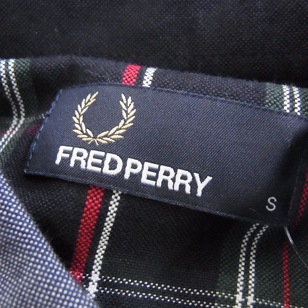 実際に弊社で買取させて頂いたFRED PERRY/フレッドペリー 切り替え 長袖チェックシャツ/Sの画像 2枚目