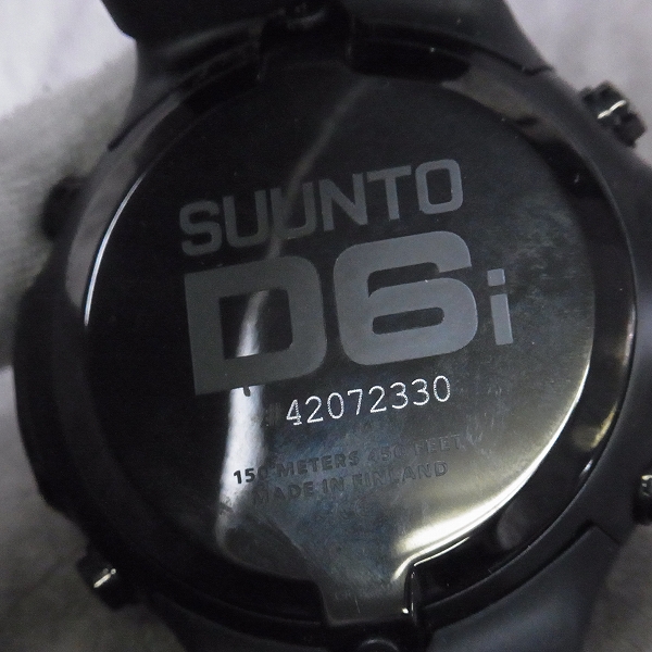 実際に弊社で買取させて頂いたSUUNTO/スント D6i/ディーシックス・アイ/ダイブコンピューター/オールブラック SS018543000の画像 3枚目