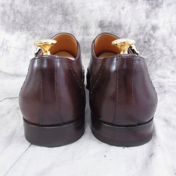 実際に弊社で買取させて頂いたSantoni/サントーニ ダブルモンク ストレートチップ 14798/ブラウン/49/F6の画像 1枚目