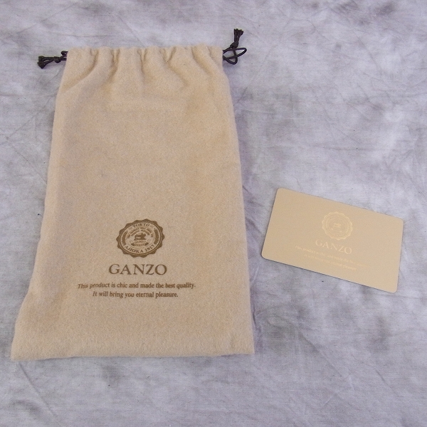 実際に弊社で買取させて頂いたGANZO/ガンゾ シンブライドル長財布 札入れ ヘーゼル ライトブラウンの画像 9枚目