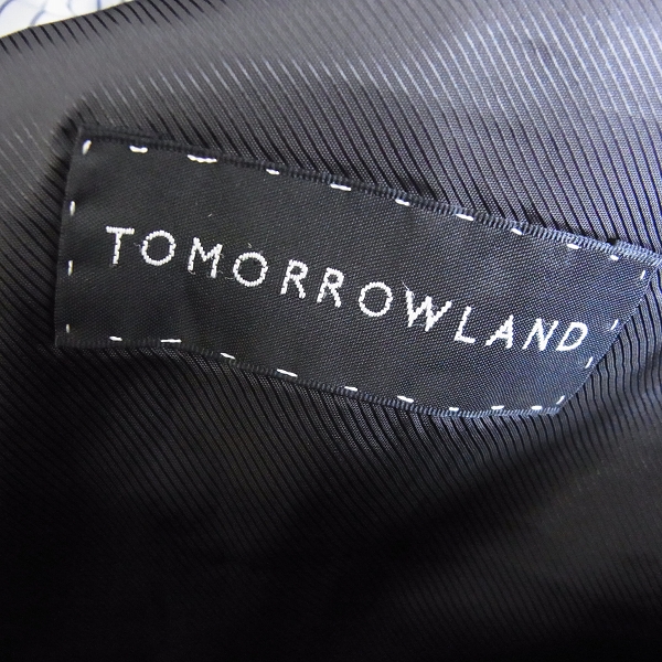 実際に弊社で買取させて頂いた☆TOMORROWLAND/トゥモローランド Super110's VITALE BARBERIS CANONICO/カノニコ  スーツ チェック柄 上下セット/46の画像 2枚目