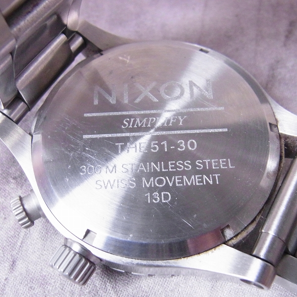 実際に弊社で買取させて頂いたNIXON/ニクソン THE51-30 TIDE A057-100【動作未確認】の画像 3枚目