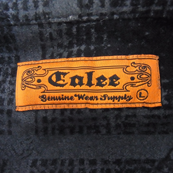 実際に弊社で買取させて頂いた☆CALEE/キャリー チェックネルシャツ/Lの画像 2枚目