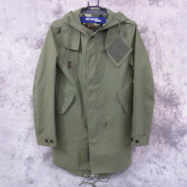 実際に弊社で買取させて頂いた☆JUNYA WATANABE MAN×MACKINTOSH/マッキントッシュ MODSCOAT/モッズコート  WF-C401-051/カーキ/Sの画像 0枚目