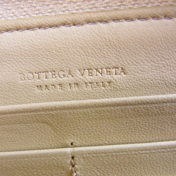 実際に弊社で買取させて頂いたBOTTEGA VENETA/ボッテガヴェネタ イントレチャート ラウンドファスナー 長財布の画像 6枚目