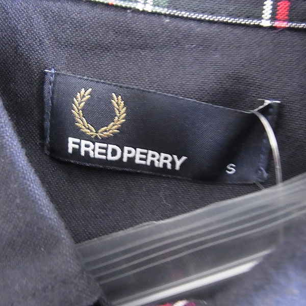 実際に弊社で買取させて頂いたFRED PERRY/フレッドペリー チェック切り替え 長袖シャツ/Sの画像 2枚目