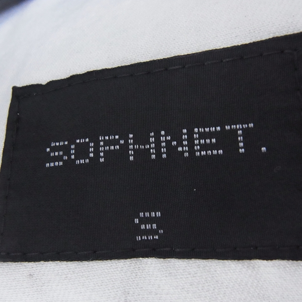 実際に弊社で買取させて頂いた☆SOPHNET./ソフネット 16AW ダメージ加工ジップアップバイカーデニムジャケット SOPH-167052/Sの画像 2枚目