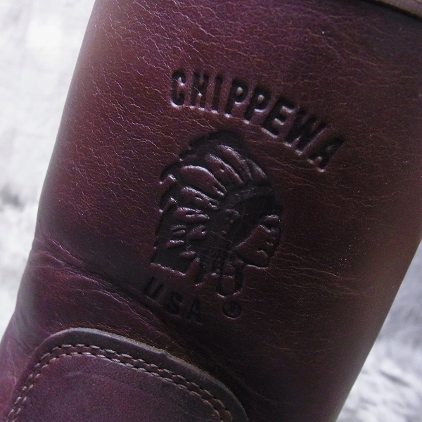 実際に弊社で買取させて頂いたCHIPPEWA/チペワ コードヴァン ウェリントンブーツ/91095/8Dの画像 7枚目