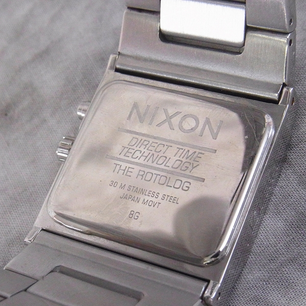 実際に弊社で買取させて頂いたNIXON/ニクソン THE ROTOLOG/ロトログ 腕時計/木目【動作未確認】の画像 3枚目