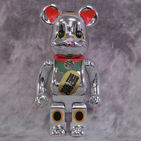 実際に弊社で買取させて頂いた東京スカイツリー ソラマチ×BE@RBRICK 招き猫 ベアブリック 400% 銀メッキ