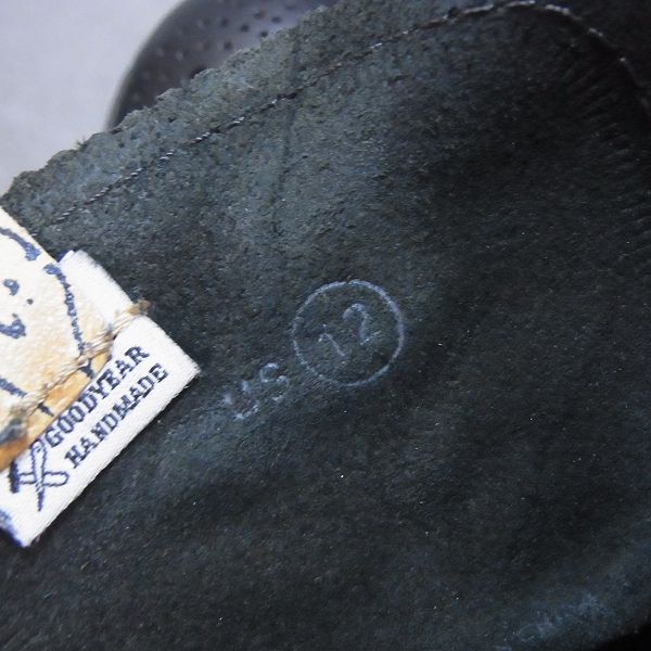 実際に弊社で買取させて頂いた★visvim/ビズビム PATRICIAN LO-FOLK メダリオン シューズ US12の画像 5枚目