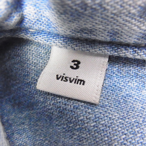 実際に弊社で買取させて頂いた☆visvim/ビズビム デニムシャツ SCULPTURE SHIRT L/S DMGD VS0002006/3の画像 3枚目