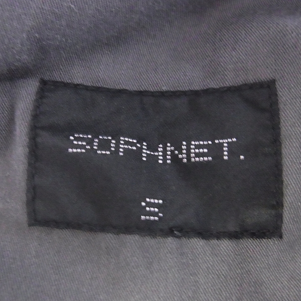 実際に弊社で買取させて頂いたSOPH/ソフ ソフネット テーパードコットンパンツ ダークグレー Sの画像 3枚目