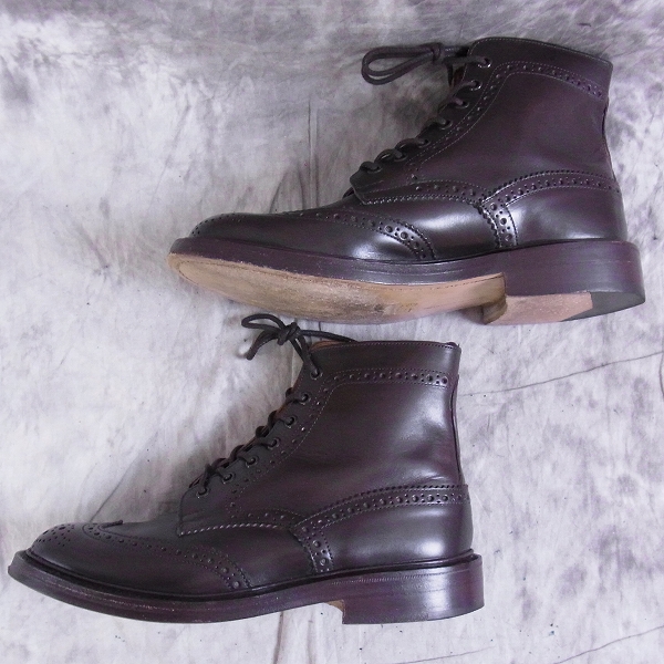 実際に弊社で買取させて頂いたTricker's/トリッカーズ ACORN カントリーブーツ 茶 N2508/8.5/5の画像 2枚目