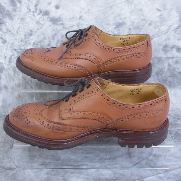 実際に弊社で買取させて頂いたTricker's/トリッカーズ ウィングチップシューズ M7292 ブラウン 8 1/2 5の画像 3枚目