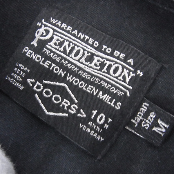 実際に弊社で買取させて頂いたPENDLETON×URBAN RESEARCH 10th ウールクレイジーチェック切替ネルシャツ Mの画像 2枚目