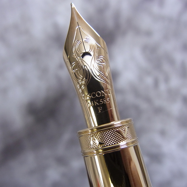 実際に弊社で買取させて頂いた【未使用】VISCONTI/ヴィスコンティ Van GOGH/ヴァン・ゴッホ マーブル柄 万年筆/ペン先14k-585/Fの画像 6枚目