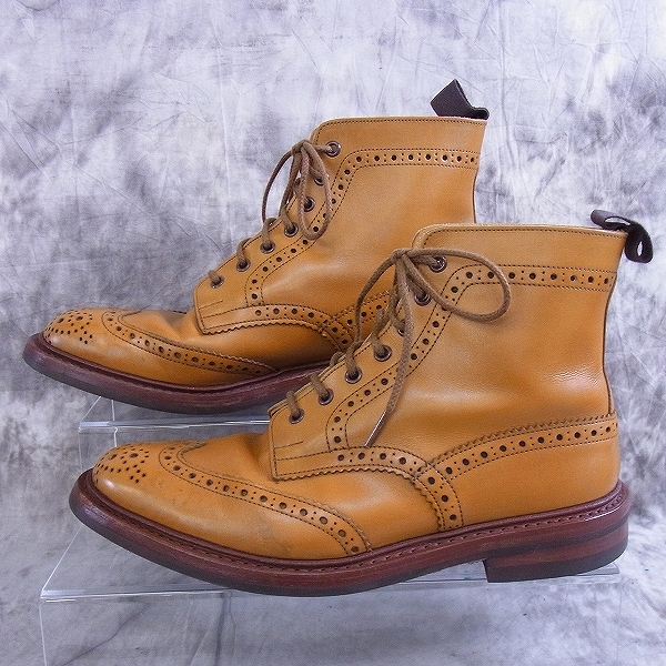 実際に弊社で買取させて頂いたTRICKER'S/トリッカーズ カントリーブーツ レザー M2508/8.5 茶系の画像 3枚目