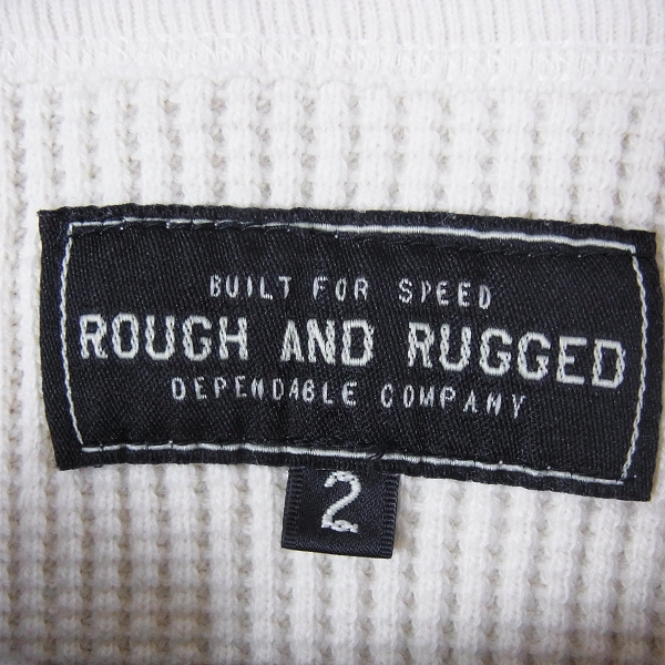 実際に弊社で買取させて頂いたROUGH AND RUGGED/ラフ アンド ラゲッド コットンセーター/オフホワイト/2の画像 2枚目