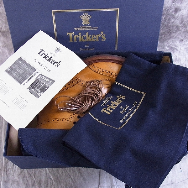 実際に弊社で買取させて頂いたTRICKER'S/トリッカーズ カントリーブーツ レザー M2508/8.5 茶系の画像 8枚目