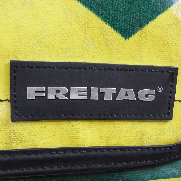 実際に弊社で買取させて頂いたFREITAG/フライターグ ショルダーバッグ グリーン×イエローの画像 3枚目