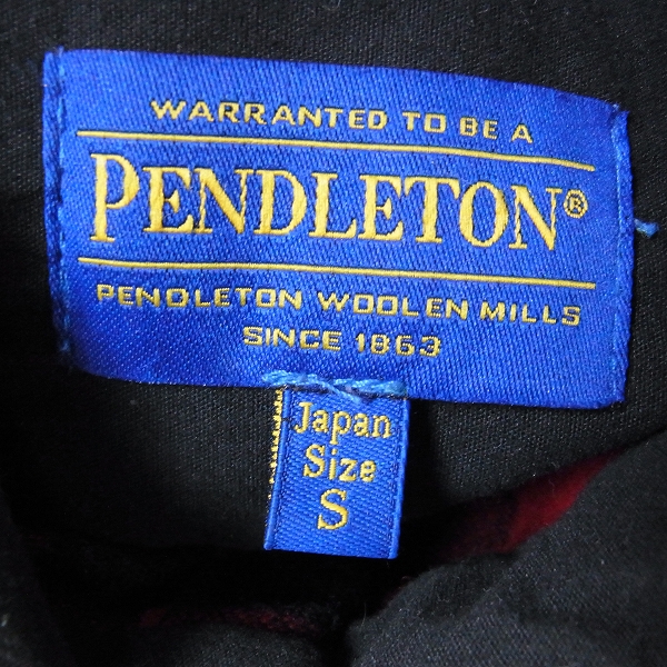 実際に弊社で買取させて頂いたPENDLETON/ペンドルトン　ガイドシャツ バッファローチェック ウール/Sサイズの画像 2枚目