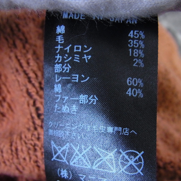 実際に弊社で買取させて頂いたLGB/ルグランブルー 15AW ラクーンファーパーカー NIGHT HAWKS/0の画像 3枚目