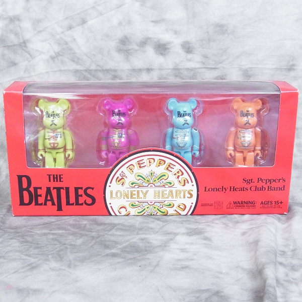 実際に弊社で買取させて頂いたBE＠RBRICK/ベアブリック×ビートルズ SGT. PEPPER'S LONELY HEARTS CLUB BAND 4体セット