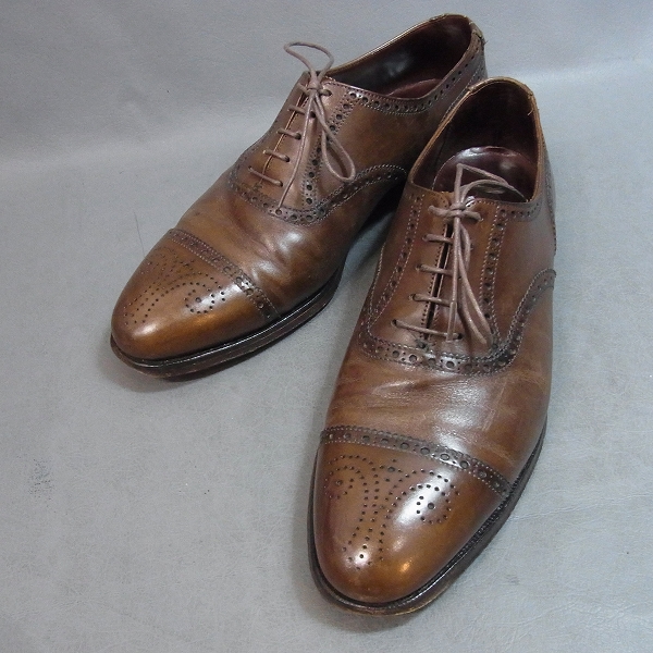 実際に弊社で買取させて頂いた★CROCKETT&JONES/クロケット&ジョーンズ キャップトゥ セミブローグ 6034/8E