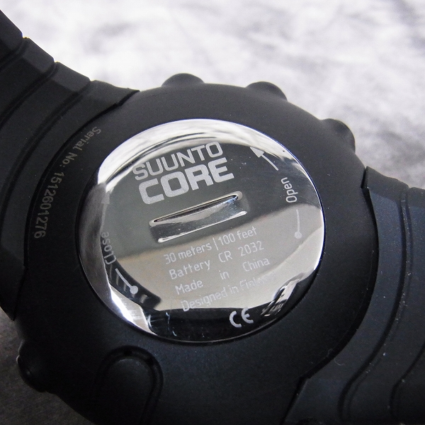 実際に弊社で買取させて頂いたSUUNTO/スント CORE/コア レギュラー/ブラック/SS014809000【動作未確認】の画像 3枚目